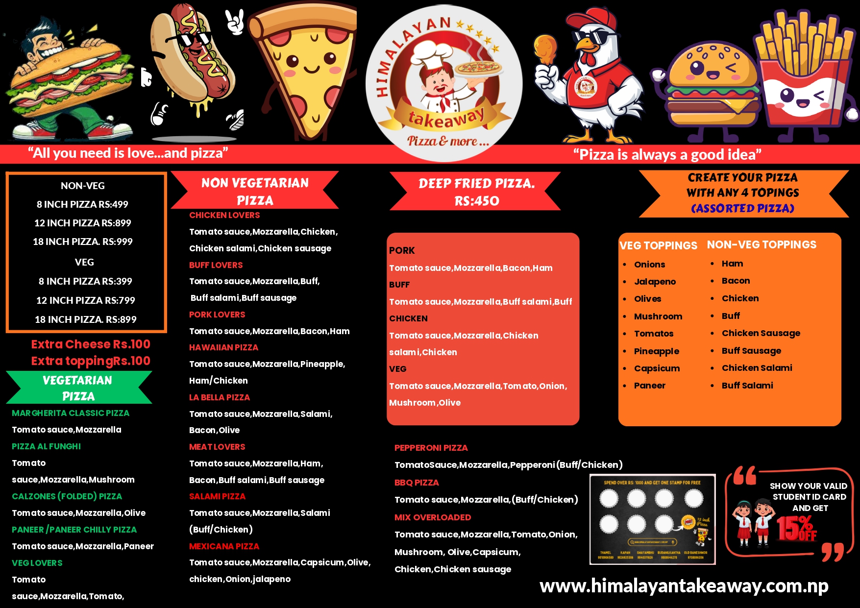 Front Menu